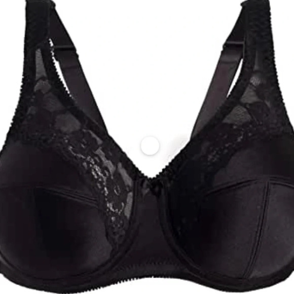 Cortland Intimates Style 7104 - Full Figure Underwire Minimizer Bra NWT 34D Blac - Picture 5 of 7